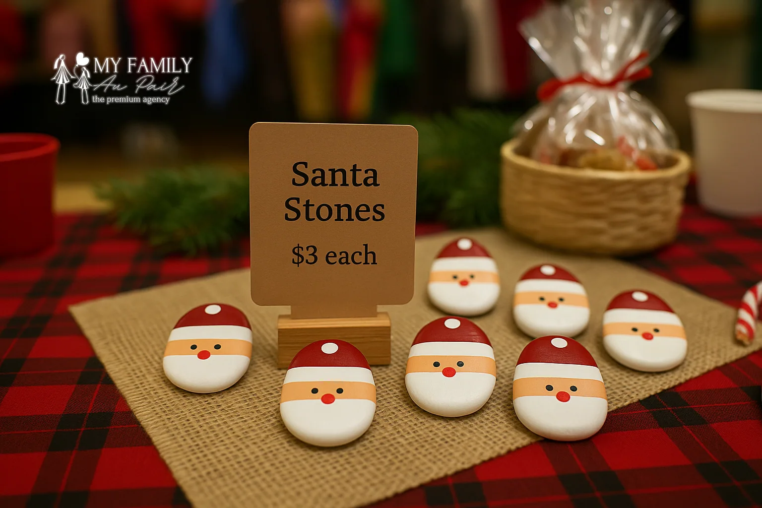 Your Santa stones can help raise money for a good cause.