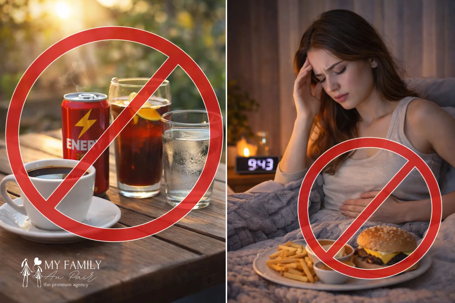 Be Mindful of Caffeine and Evening Meals